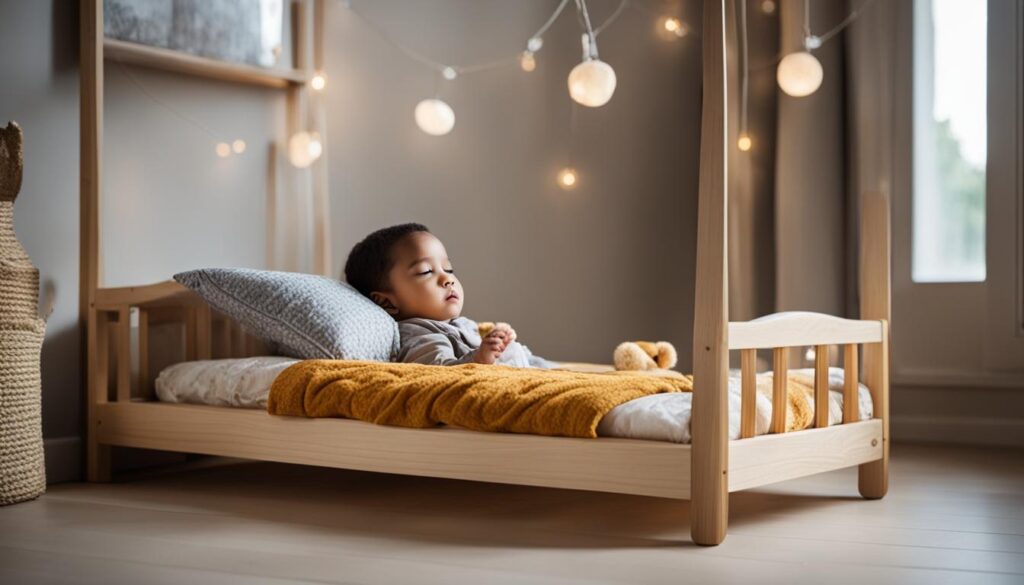 montessori bed with high rails