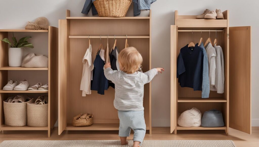 toddler montessori wardrobe