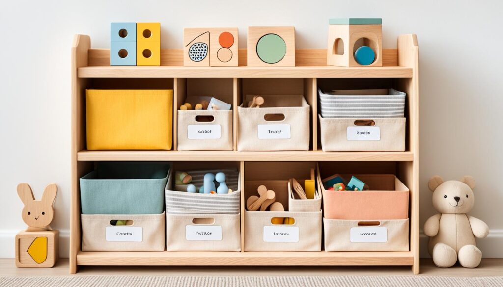 DIY Montessori Toy Shelf