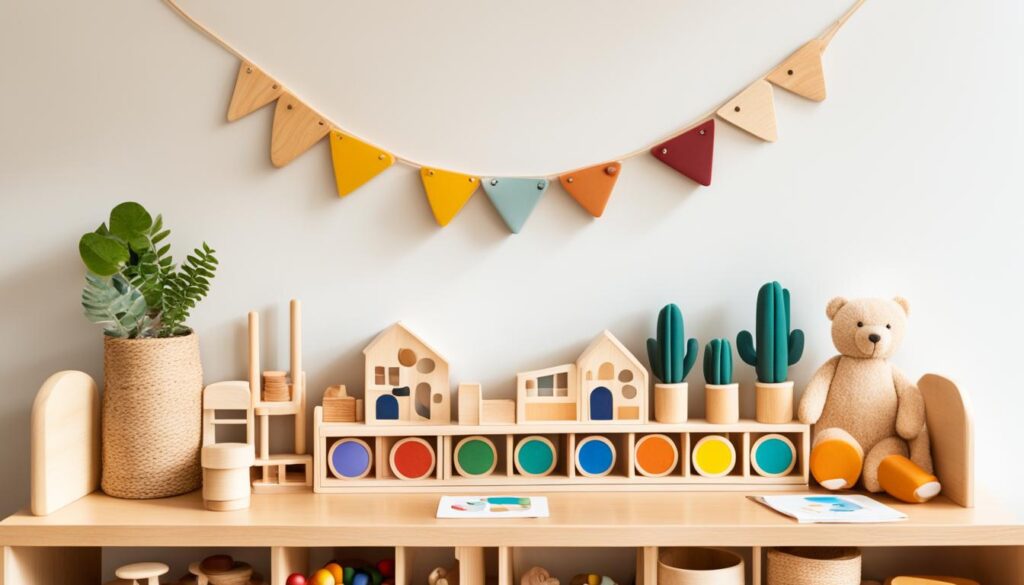 Montessori play shelf