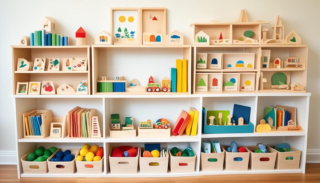 montessori play shelf