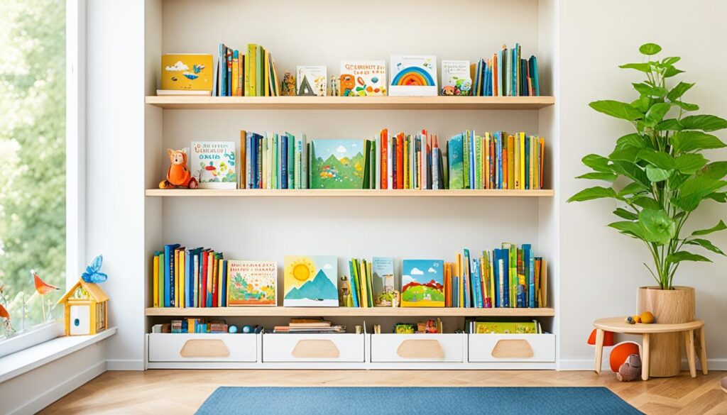 montessori style bookshelf
